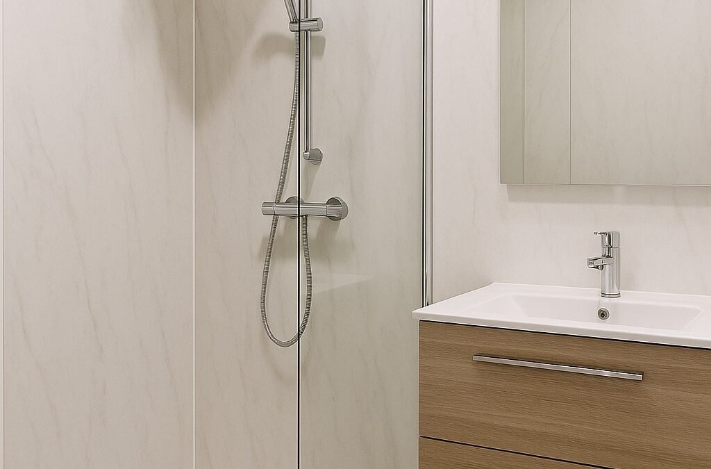 Wandpanelen badkamer laten plaatsen: Strak, waterdicht en onderhoudsarm alternatief voor tegels