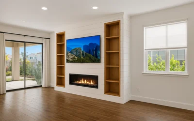Cinewall met haard: Hoe u sfeer, luxe en functionaliteit samenbrengt in uw woonkamer